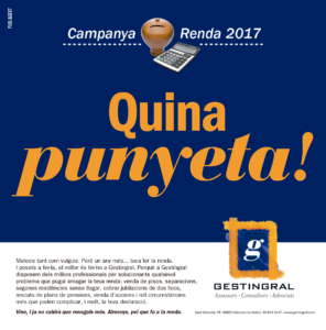 Creativitat Disseny Publicitat · Campanya Renda Gestingral