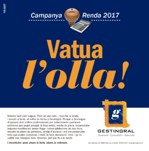 Creativitat Disseny Publicitat · Campanya Renda Gestingral